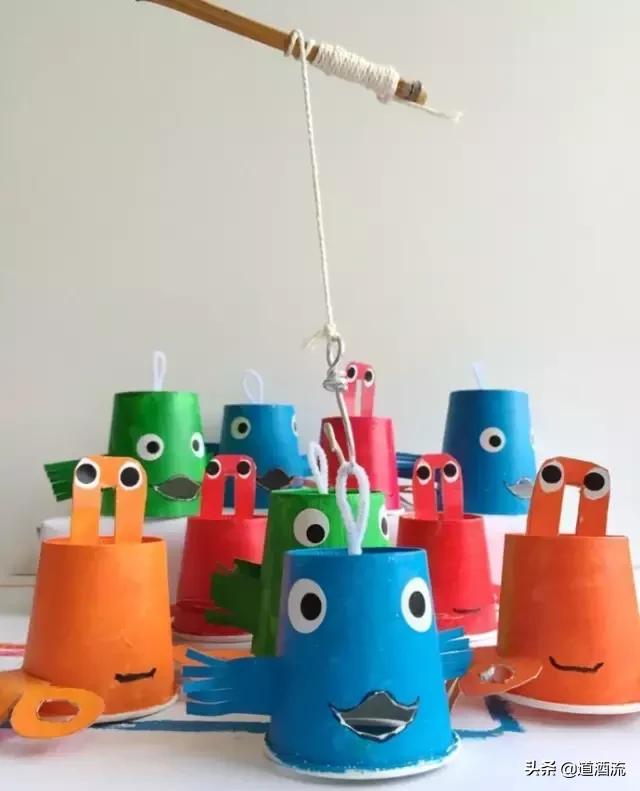 怎么用纸杯做手工，被幼师完爆的一次性纸杯手工