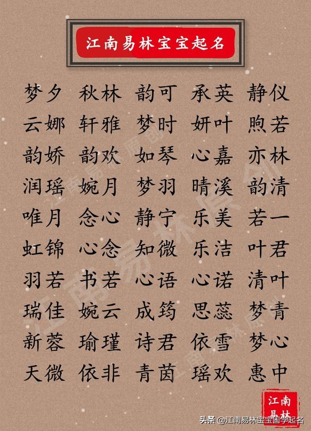 好听时尚有个性的女孩名字大全，好听个性名字女生（200个可爱好听的女孩名字推荐）