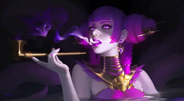 妖言惑道，微信头像，妖言惑道（邪气鬼魅妖艳的美魔女头像插画欣赏）