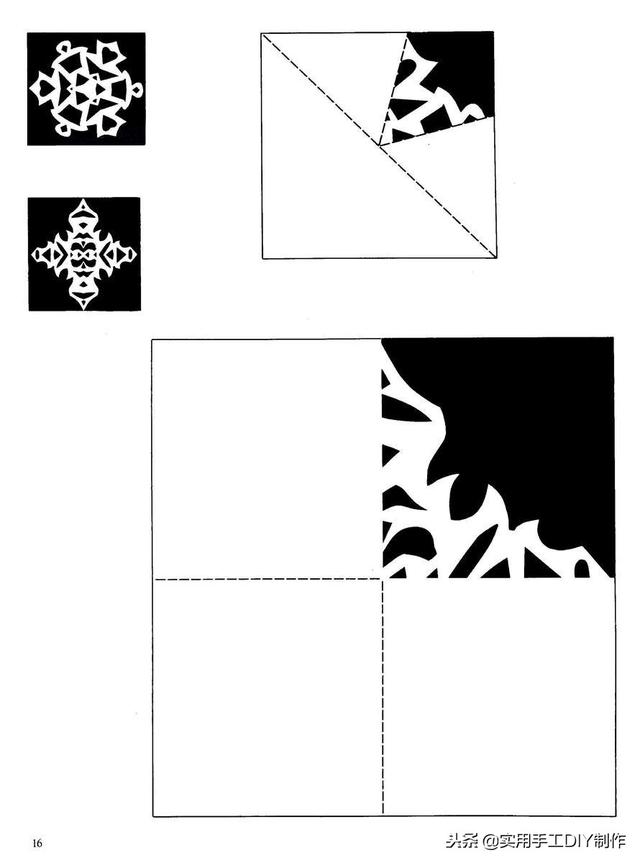100种剪纸窗花教程图解，窗花剪纸教程图解（40多种雪花窗花剪纸图案）