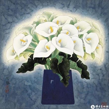 王天胜国画精品欣赏，现代工笔画院院长王天胜作品