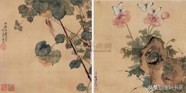 居廉淡雅国画作品欣赏，居廉精品画作欣赏