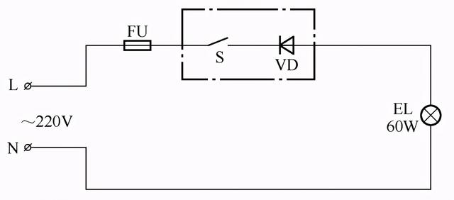 電路用二極管延長白熾燈壽命的電路簡單的晶閘管調光燈電路67用555