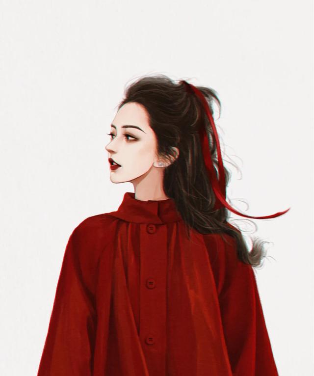 妩媚╮，微信头像，妩媚╮（，红色给人一种妩媚妖艳的女人味～）