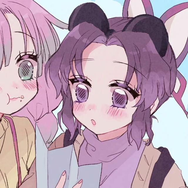 鬼灭之刃闺蜜头像，鬼灭之刃插画头像 闺蜜是一颗治愈糖微信（鬼灭之刃闺头）