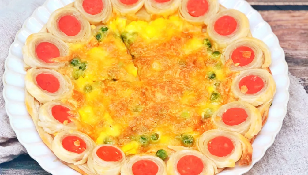 【手抓餅披薩】做法步驟圖 金黃酥香 孩子愛吃-起舞食譜網