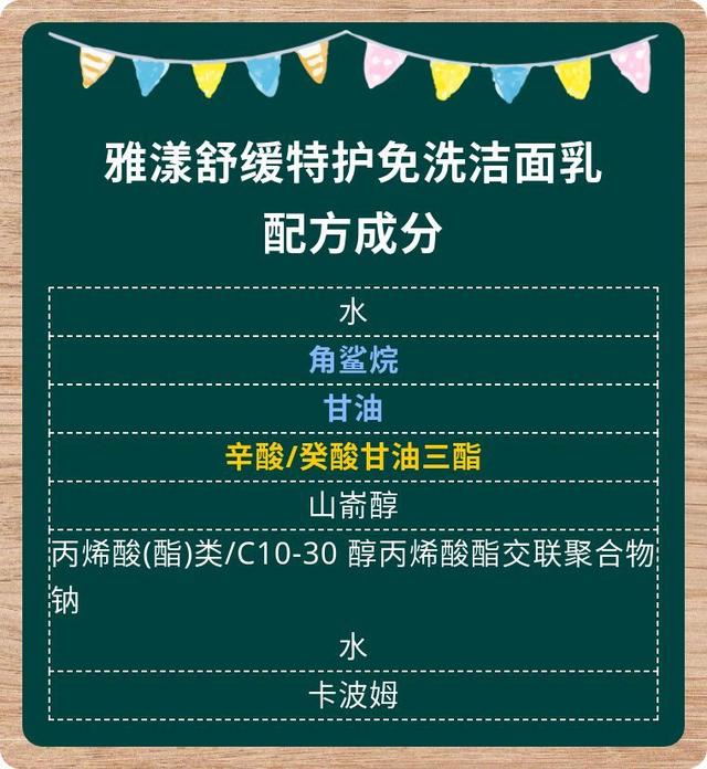 雅漾洗面奶怎么样,雅漾修护洁面乳成分(雅漾舒缓特护免洗洁面乳)