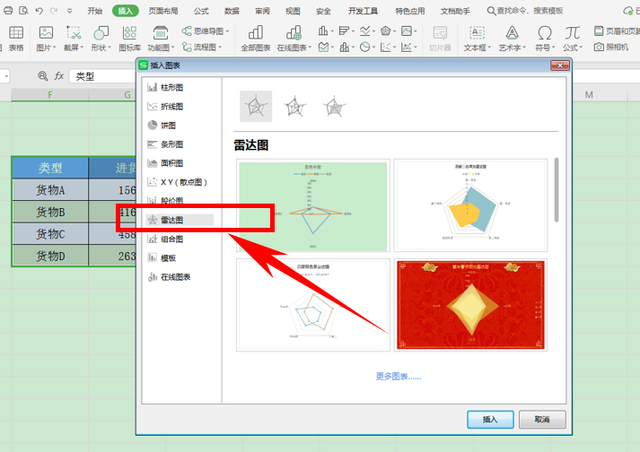 excel雷达图，Excel表格如何插入雷达图（Excel表格技巧—在表格中制作雷达图）
