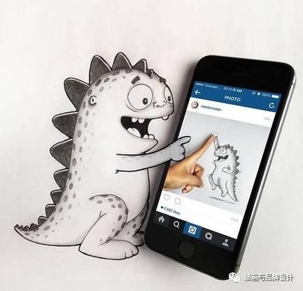 小恐龙怎么画，恐龙怎么画简单又好看（创意手绘丨他画出一只很有戏的小恐龙）