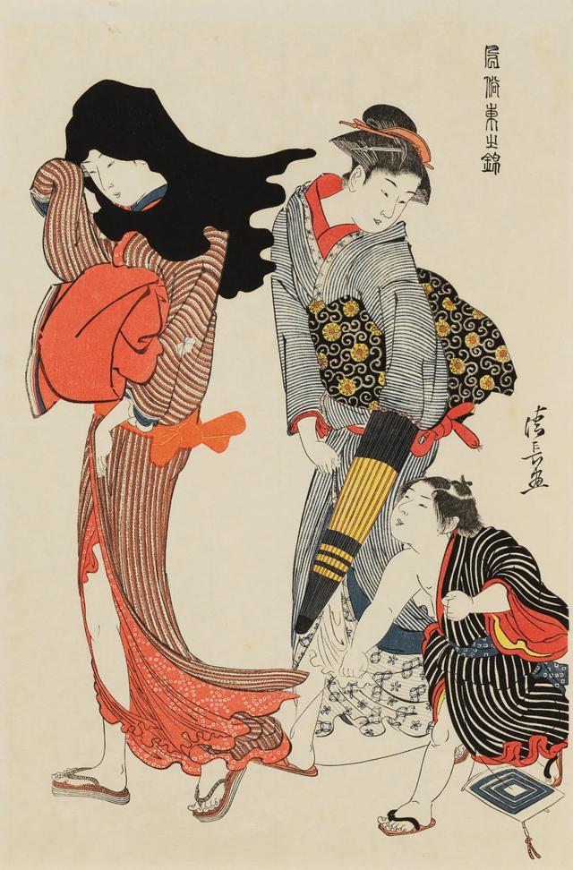 唐崎夜雨  优质手绘简约女头 画师，微信头像，唐崎夜雨  优质手绘简约女头 画师：AluZoe（浮华世代——日本浮世绘专场网络文物拍卖会）