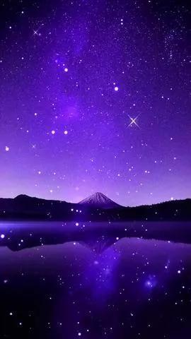 壁纸/星空/紫色/意境/，紫色唯美星空壁纸（YTR紫色星空梦幻壁纸图片）