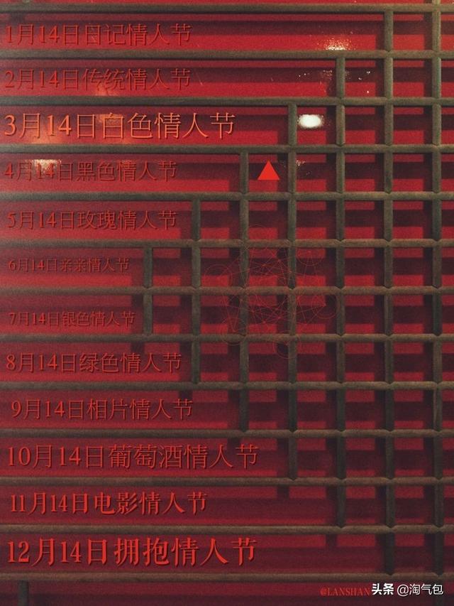 12个月都有什么情人节，二月没过情人节的今天补上