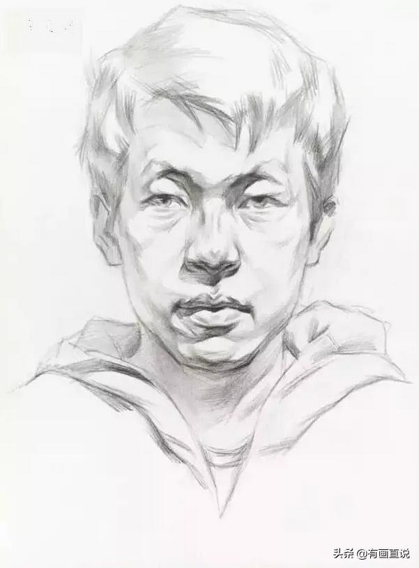 橡皮头，微信头像，橡皮头（分享结构素描高清临摹素材60张）