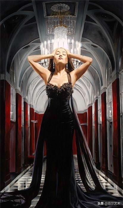 西洋美人低调秀民族穿搭，美国艺术家人体油画中那些丰满性感的西洋女子