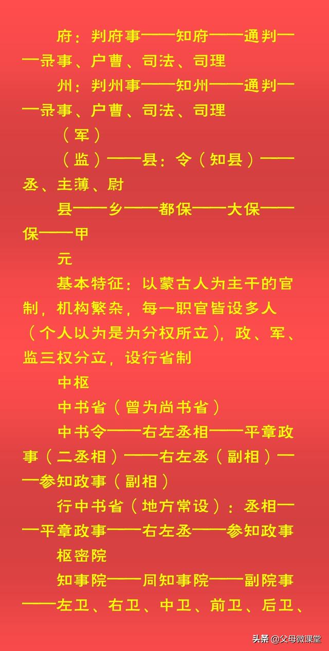 汉朝官职一览表，汉代官职大小排名（中国古代官职大全）