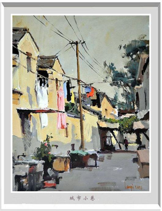 风景水粉画，风景水粉画山水（陆琦水粉风景写生作品）