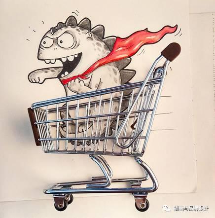 小恐龙怎么画，恐龙怎么画简单又好看（创意手绘丨他画出一只很有戏的小恐龙）