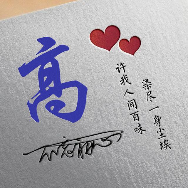 许字创意头像霸气，我想把QQ头像改成徐字闪动头像（姓氏头像：许我人间百味）