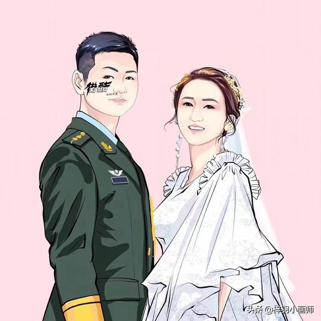 军人动漫手绘头像/敬礼✨微信，苏柒：军人动漫手绘头像/敬礼✨（左手月饼右手敬礼）