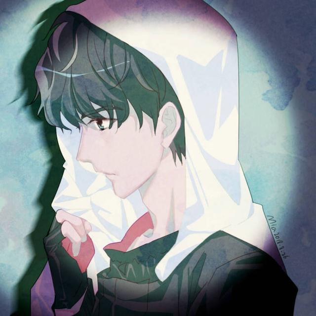 独二/红眼睛男孩  黑白 高冷  奶狗/动漫男生，微信头像，独二/红眼睛男孩  黑白 高冷  奶狗/动漫男生（小奶狗男生专属头像）