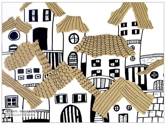 春天的风景画儿童画，创意儿童画教程