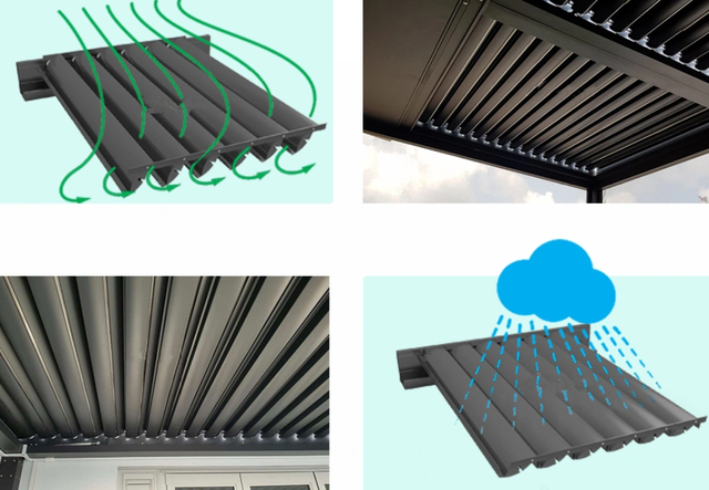 露天阳台顶棚用什么材料耐用，阳台搭棚用什么材料耐用（若有露台可装一个这样的棚）