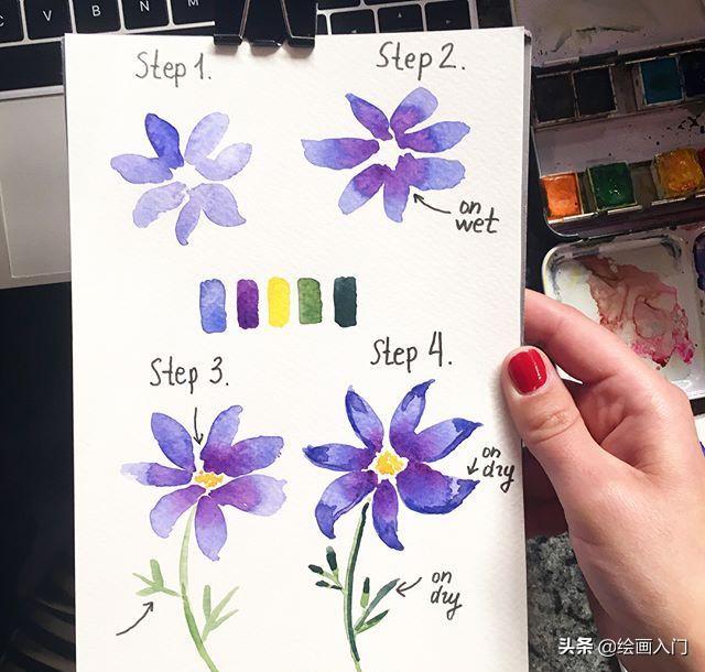 手帐怎么画简单又漂亮，如何画手账简笔画（清新高颜值夏日手账素材分解步骤）