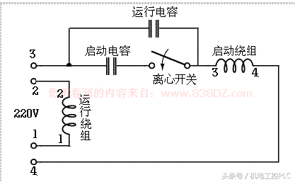 电风扇电容怎么接，风扇启动电容接法（单相电机多种电容接线图）
