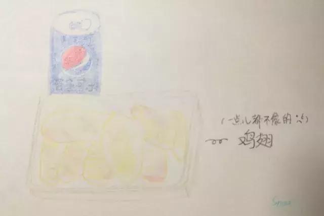 鸡翅怎么画，一盘可乐鸡翅怎么画（佛系手绘食谱之）