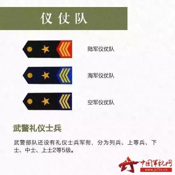新军衔一览表图片，新军衔的详细情况（关于中国的军衔等级大全）