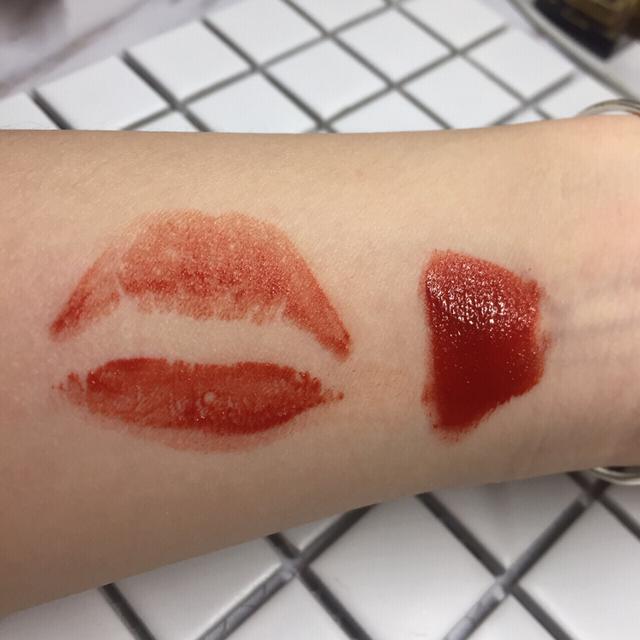 阿玛尼405唇釉，阿玛尼405唇釉黄皮试色（断货王阿玛尼405唇釉试色）