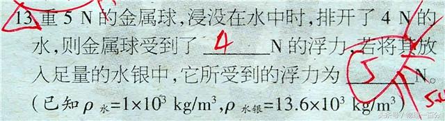 初中物理解决浮力难题的方法，六道中考物理“浮力”题