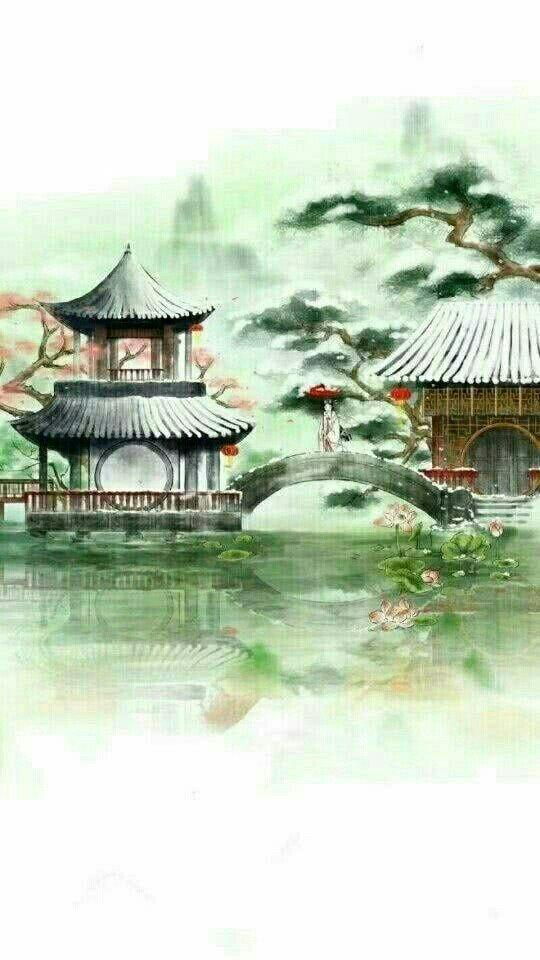 简约古风风景图,古风风景图片大全唯美 意境(古风系风景背景图)