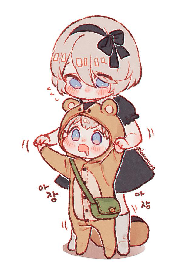 尼尔机械纪元壁纸，【尼尔机械纪元】，微信头像（《尼尔-机械纪元》的一组超激萌的图片）