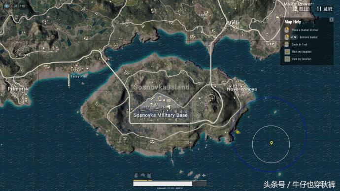 pubg安全门位置地图，几个安全区的刷新地点