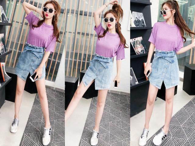 牛仔裙搭配什么鞋子好看图片，夏天牛仔裙配什么鞋子（比牛仔裤更好看的牛仔裙）