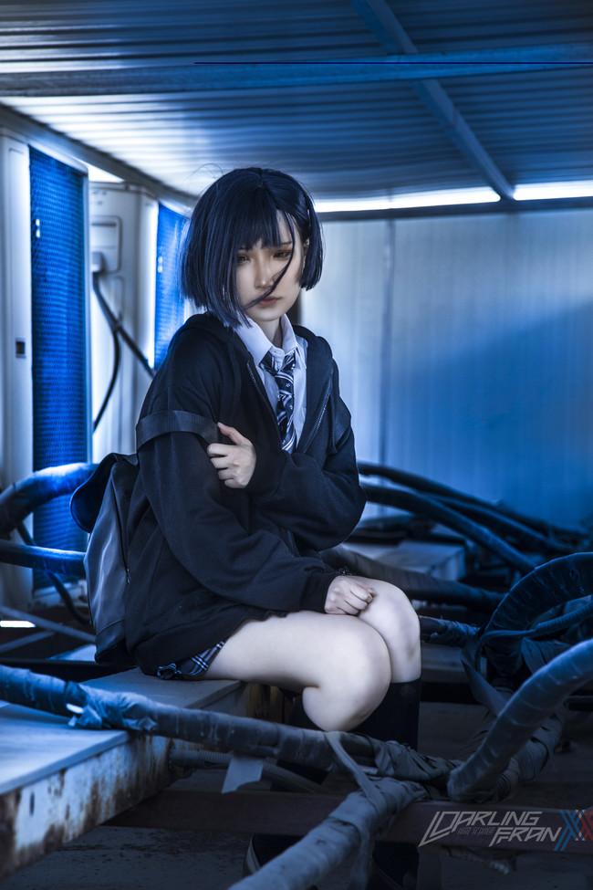 动漫cosplay-darling in the franxxx-忧郁的日本女高中生-莓