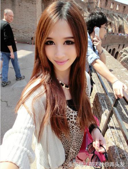 菱形脸适合什么发型，菱形脸适合什么发型女生图片（13款菱形脸三角脸中分中长发发型）