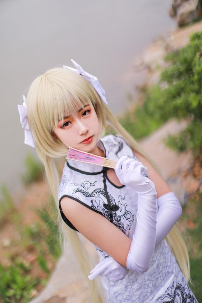 缘之空 春日野穹 旗袍 二次元cos