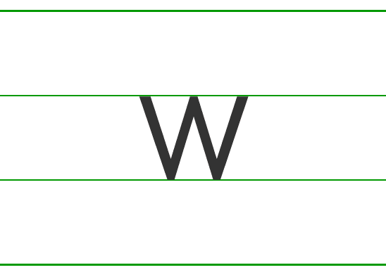 拼音w的正确写法图片