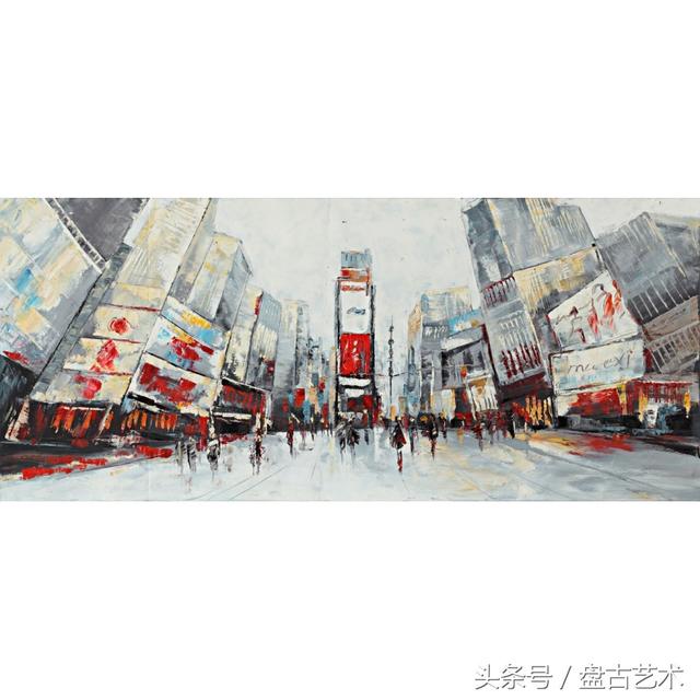 手绘唯美小镇街景油画图片   时光深处的宁静，油画小镇简笔画（手绘法国巴黎街景油画“巴黎归来不看街”“黄山归来不看山”美誉）