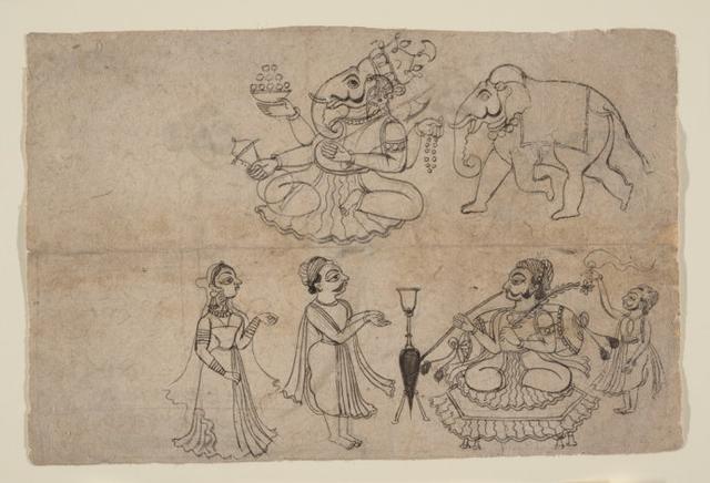 印度细密画作品欣赏，古印度细密画及手稿