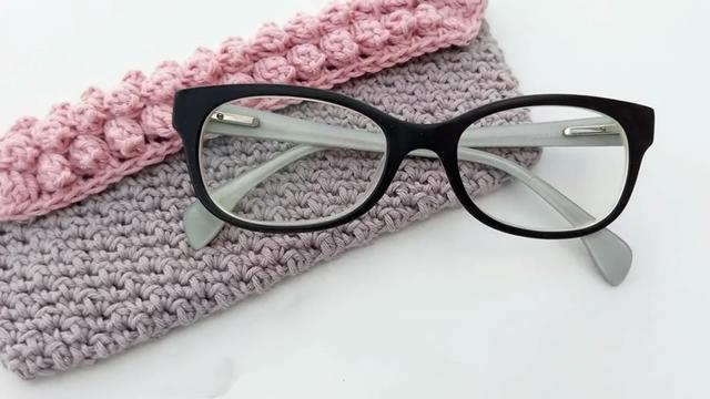 手工制作:眼镜,教你眼镜套的简单钩织方法 手工制作:眼镜,教你眼镜套的简单钩织方法