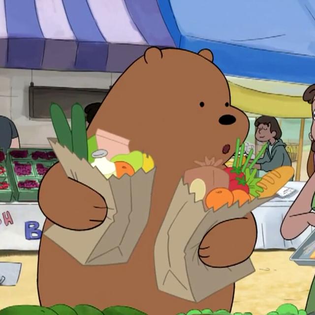 动漫女头✘当女孩遇到熊，微信头像，动漫女头✘当女孩遇到熊（有我一碗汤喝就有你一个碗刷）