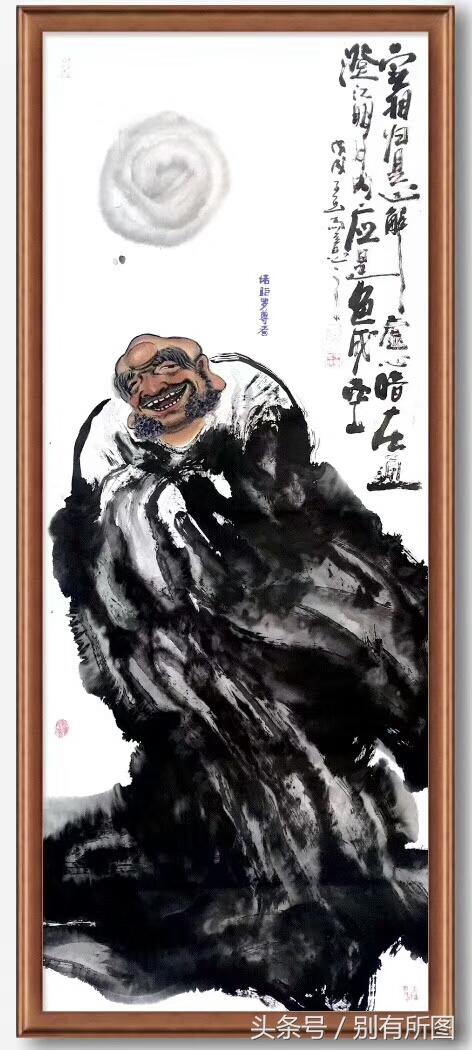  龚明华十八罗汉人物画，精品国画人物画《十八罗汉》组图装裱有框作品九幅图系列之二 