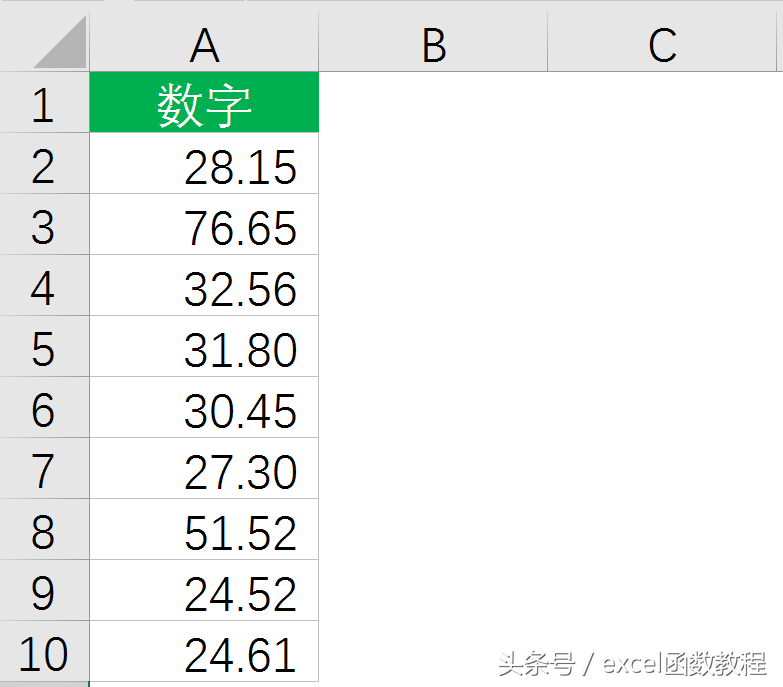 excel随机生成范围内小数_excel随机生成2位小数