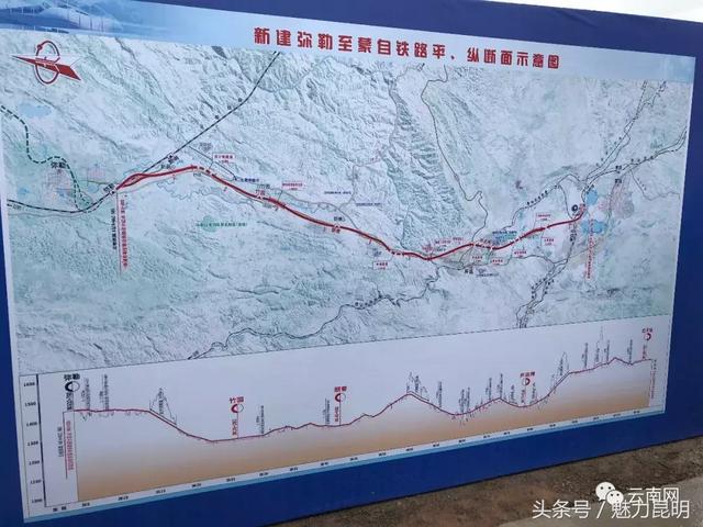 昆明到蒙自高铁路线图，云南蒙自、开远将进入高铁时代