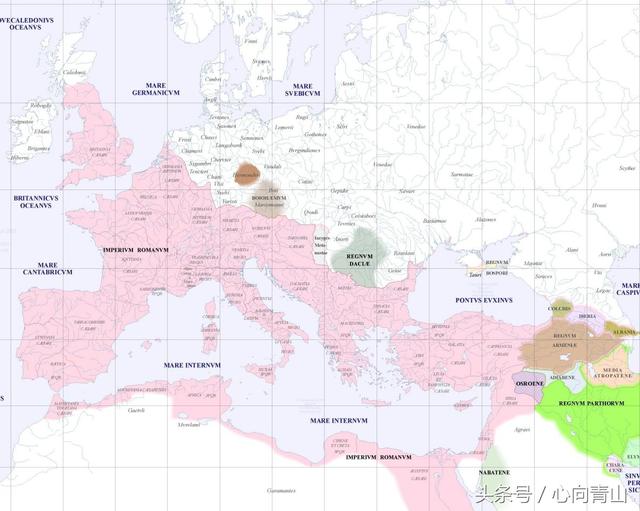 神圣罗马帝国地图，古罗马帝国地图（历史地图——公元元年至公元2000年的欧洲）