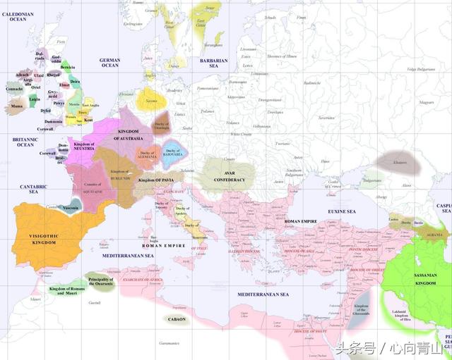 神圣罗马帝国地图，古罗马帝国地图（历史地图——公元元年至公元2000年的欧洲）