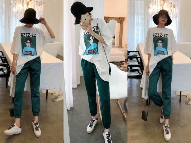 九分哈伦裤适合搭配什么上衣，搭配九分裤的上衣（今年最时髦的九分哈伦裤又火了）